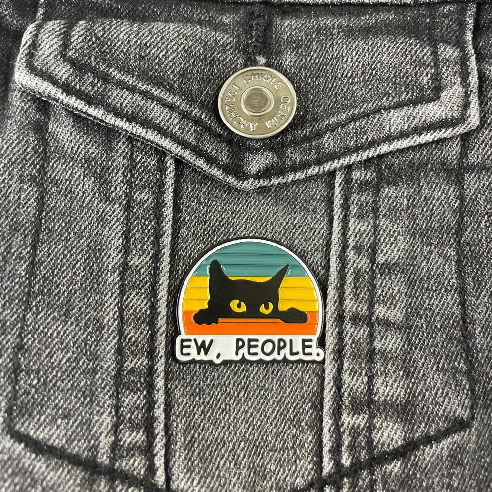 Ew, People 1 Inch Enamel Pin